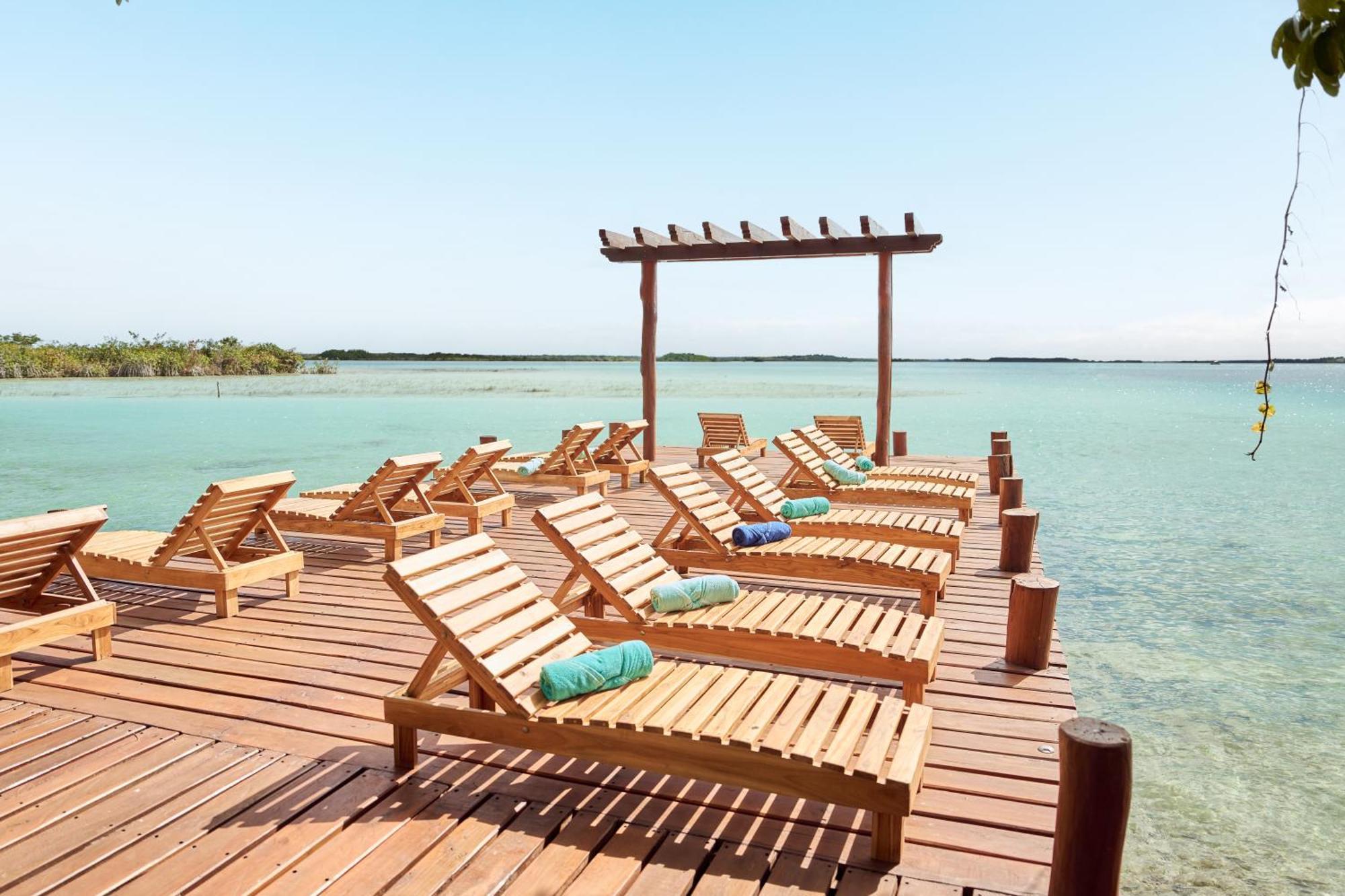 Cristalino Lagoon Front Hotel, Restaurant & Spa Бакалар Экстерьер фото