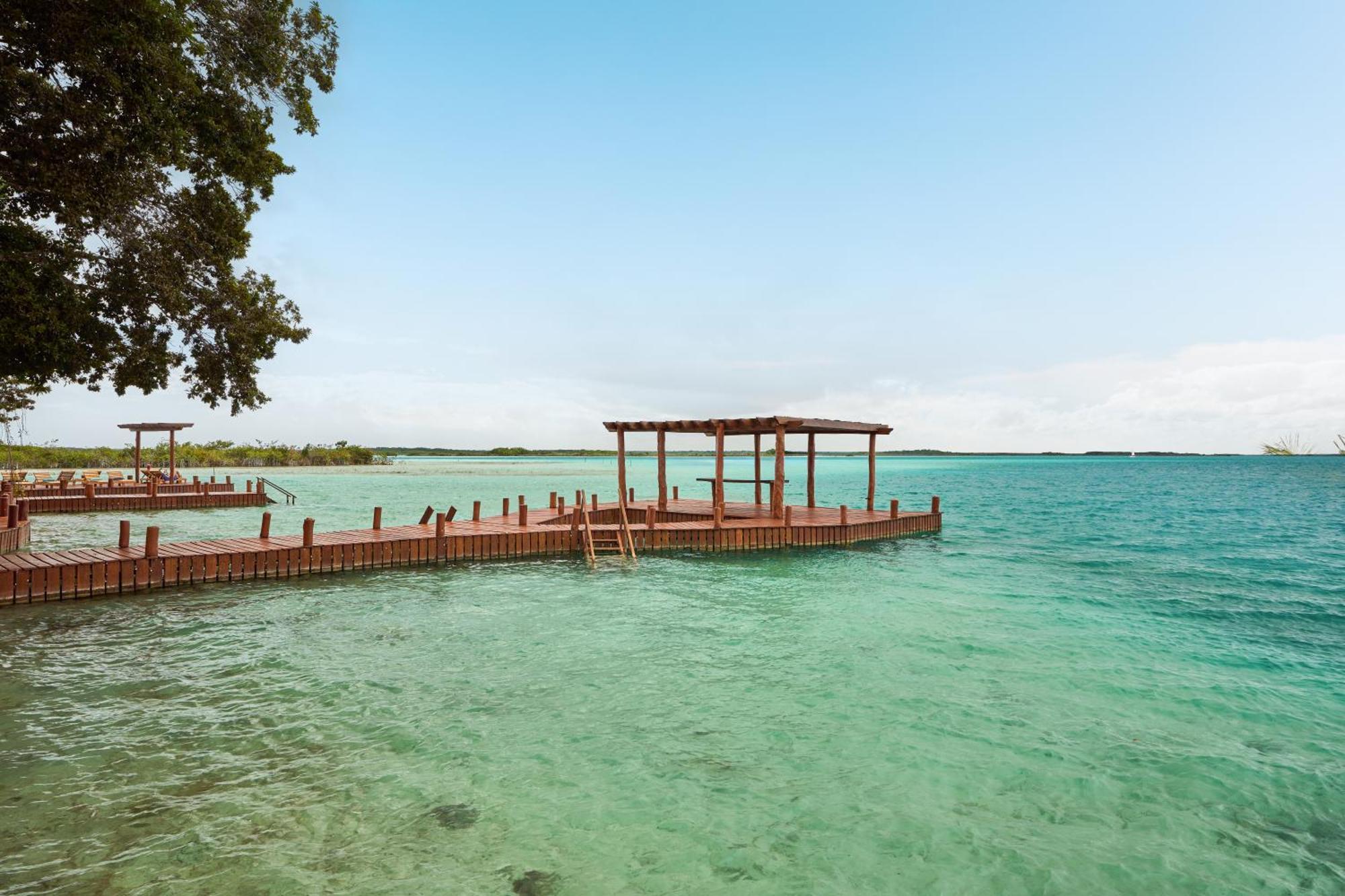 Cristalino Lagoon Front Hotel, Restaurant & Spa Бакалар Экстерьер фото