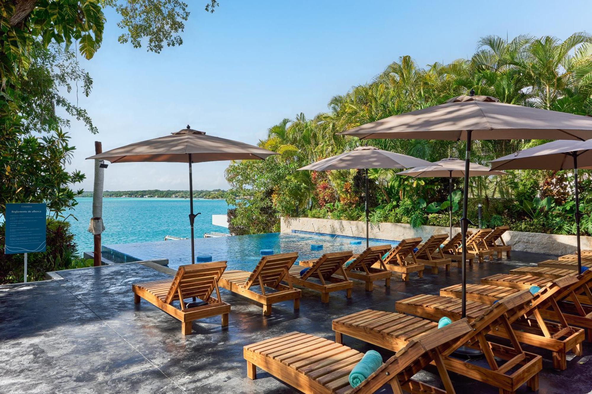 Cristalino Lagoon Front Hotel, Restaurant & Spa Бакалар Экстерьер фото